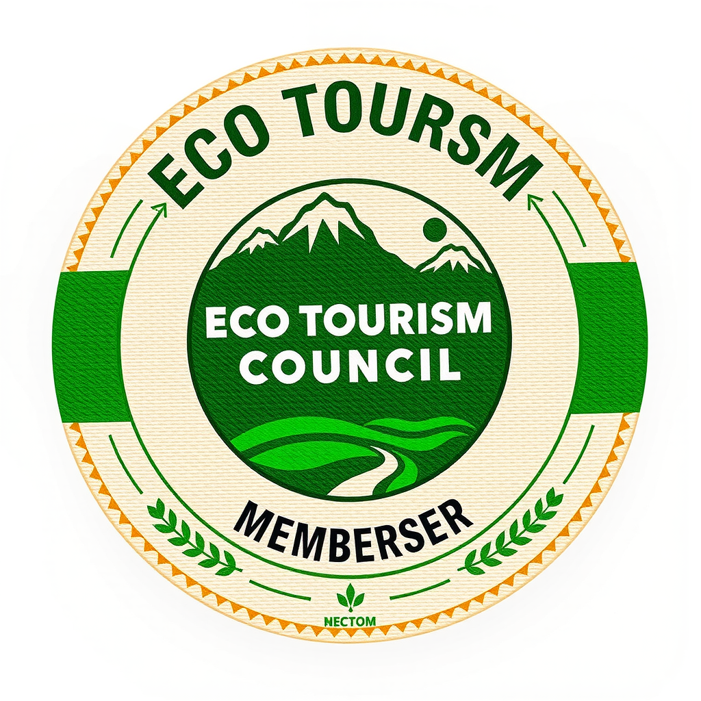 Eco Tourism Council membership badge with nature conservation emblem